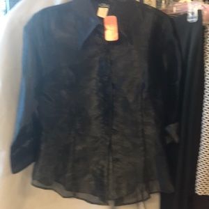 Sheer black shirt